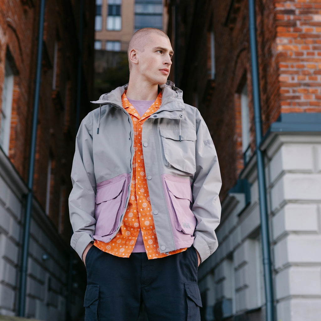 ESCAPE UTILITY RAIN JACKET, TERRAZZO, XXL