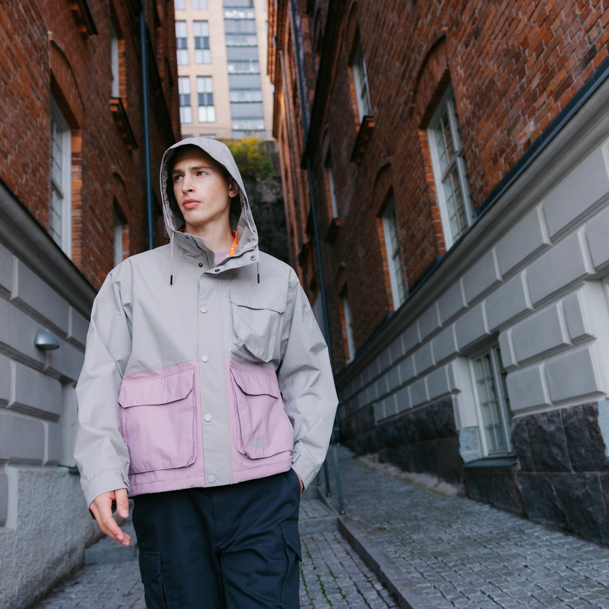 ESCAPE UTILITY RAIN JACKET, TERRAZZO, XXL
