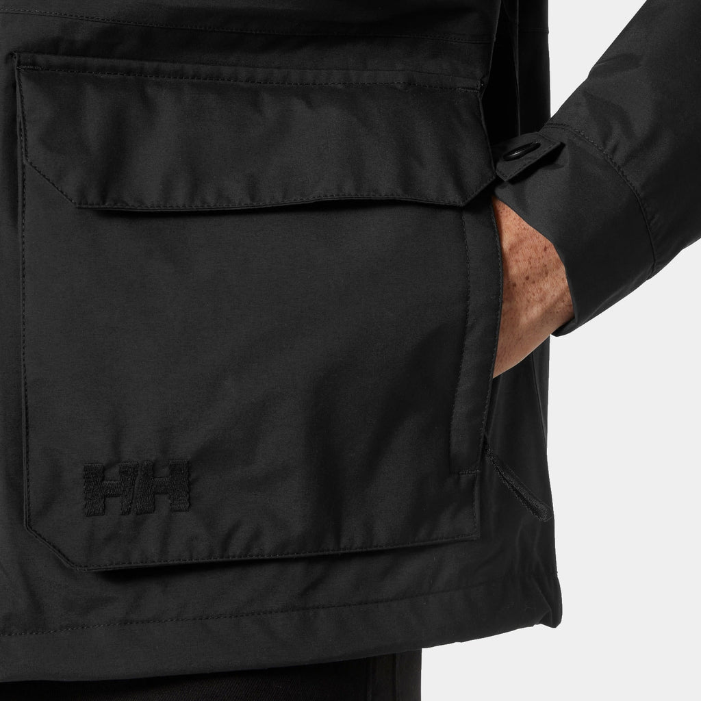 ESCAPE UTILITY RAIN JACKET, BLACK, XXL