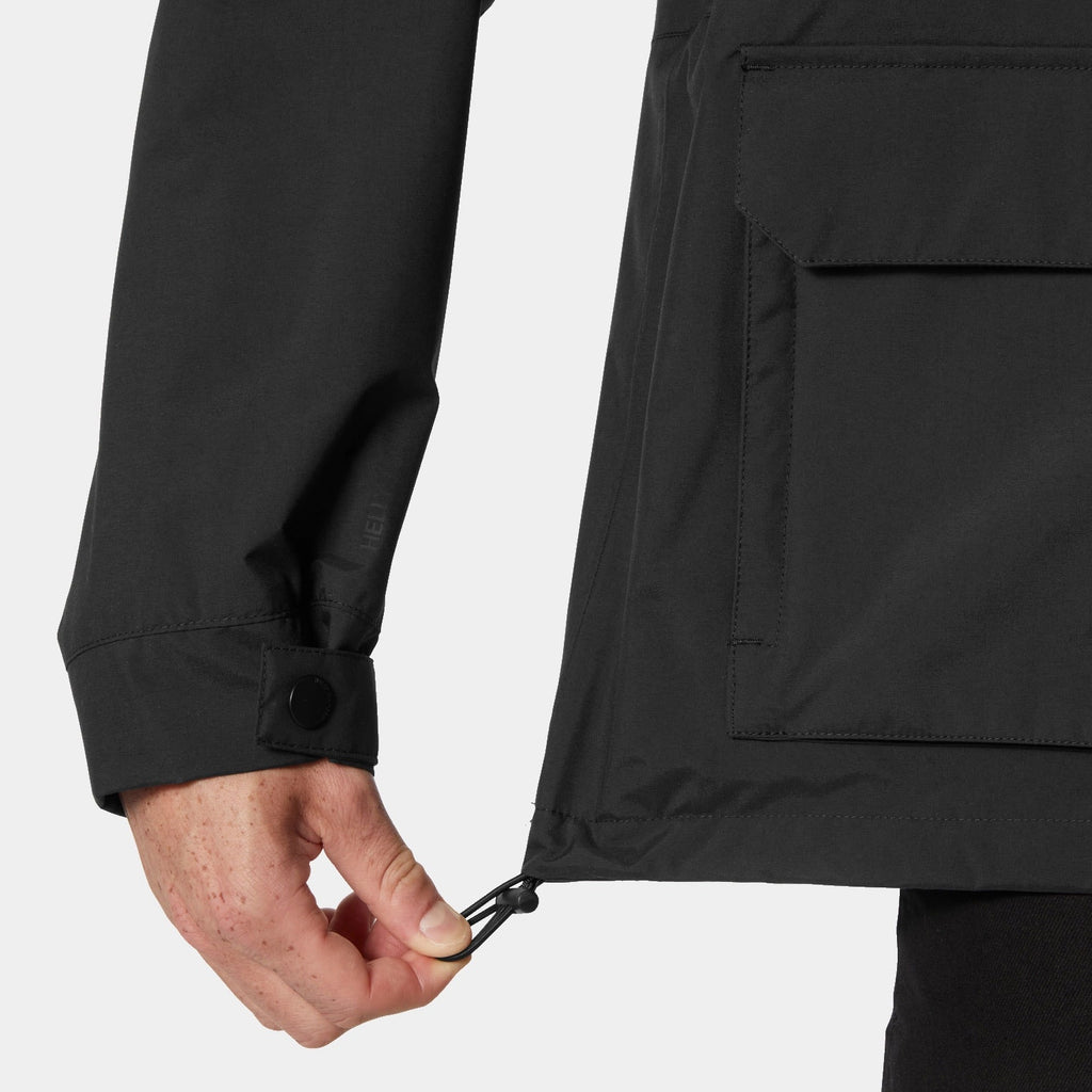 ESCAPE UTILITY RAIN JACKET, BLACK, XXL