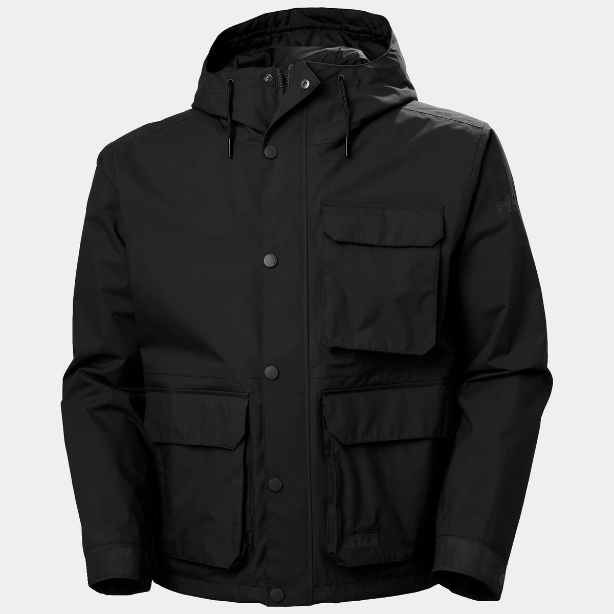 ESCAPE UTILITY RAIN JACKET, BLACK, XXL