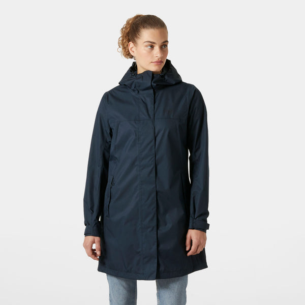 W VANCOUVER RAIN COAT, NAVY, XS