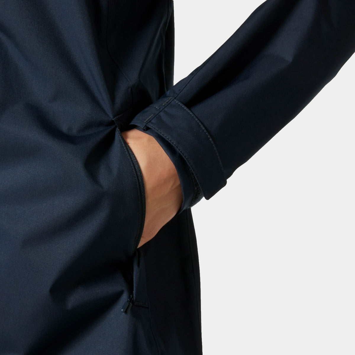 W VANCOUVER RAIN COAT, NAVY, XS