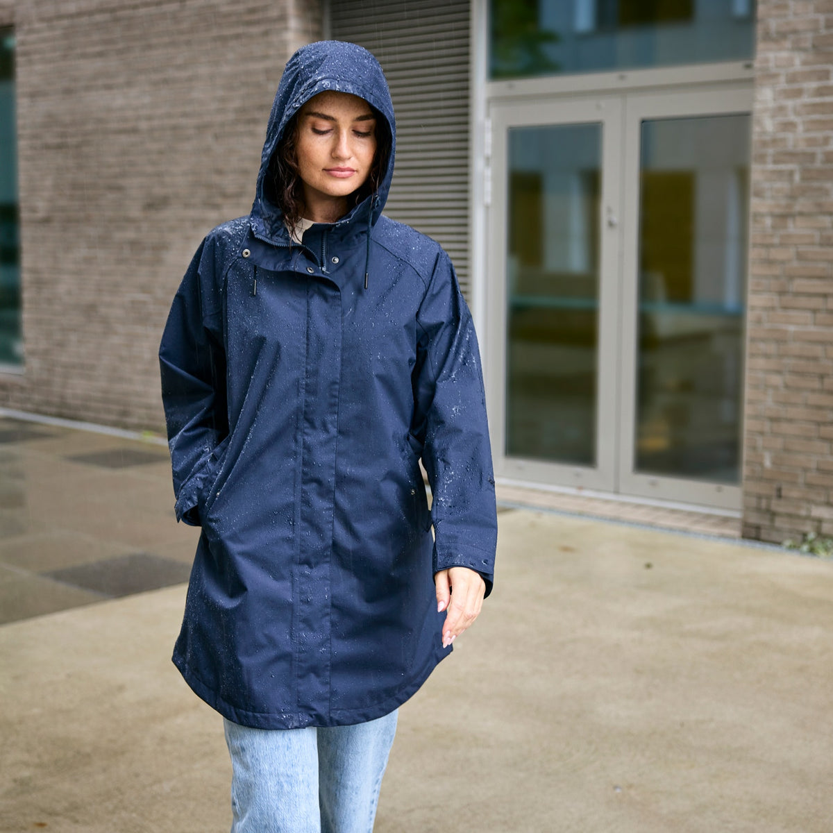 W VALENTIA 20 RAINCOAT, NAVY, XL