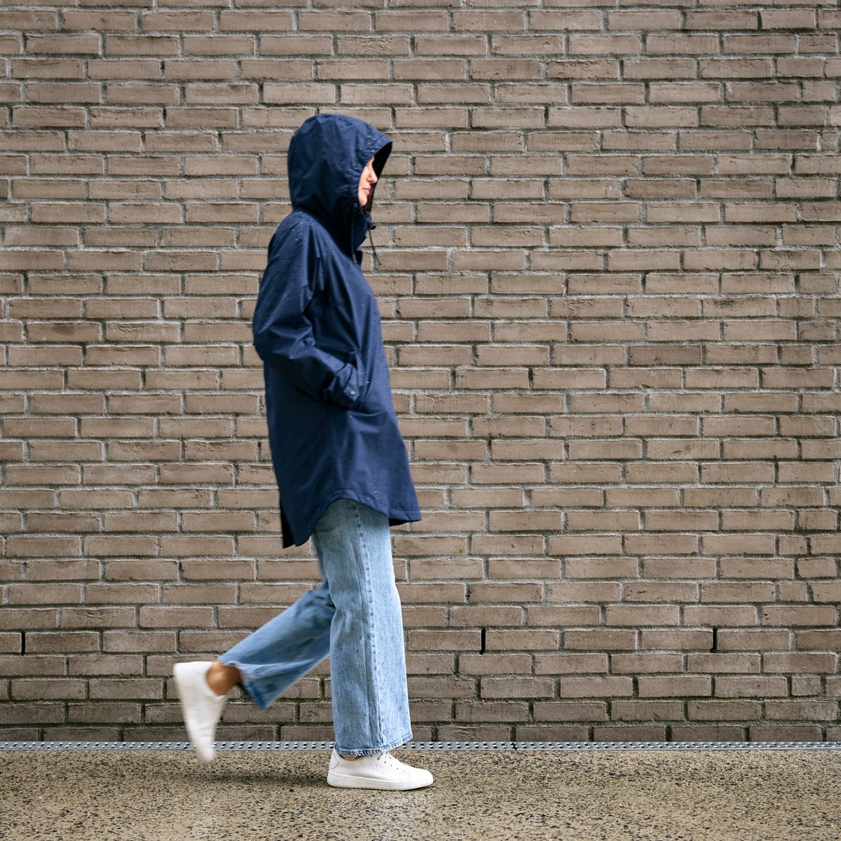 W VALENTIA 20 RAINCOAT, NAVY, XL