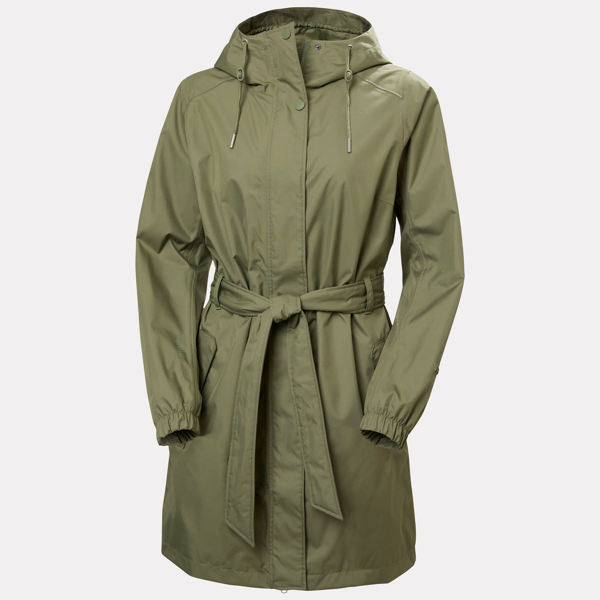 W HH CLASSICS TRENCH COAT, LAV GREEN, S