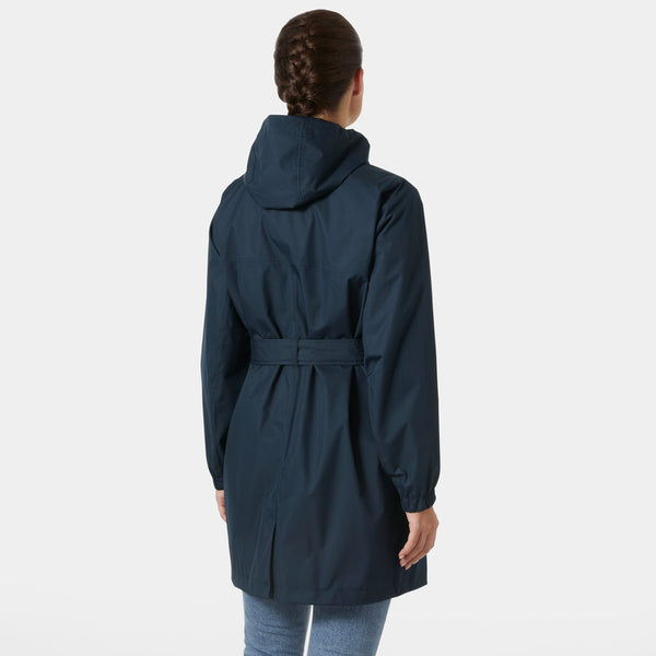 W HH CLASSICS TRENCH COAT, NAVY, L