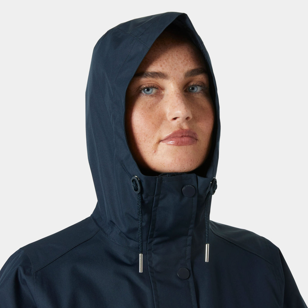 W HH CLASSICS TRENCH COAT, NAVY, L