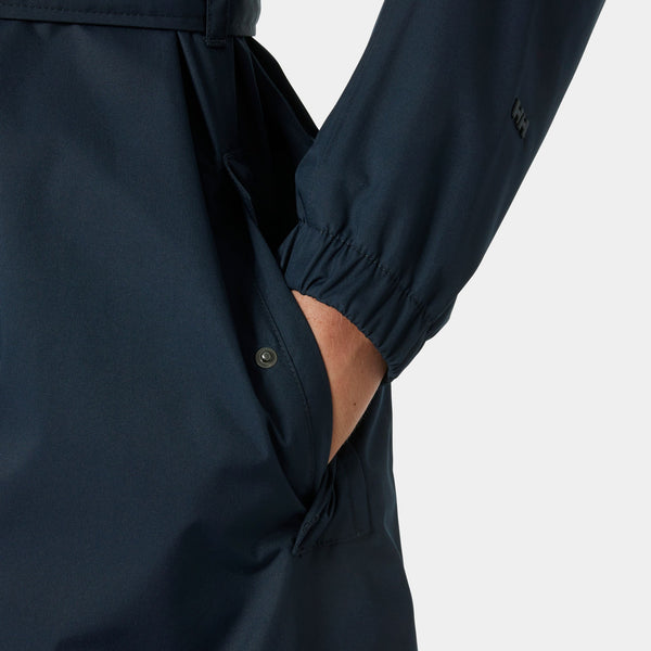 W HH CLASSICS TRENCH COAT, NAVY, L
