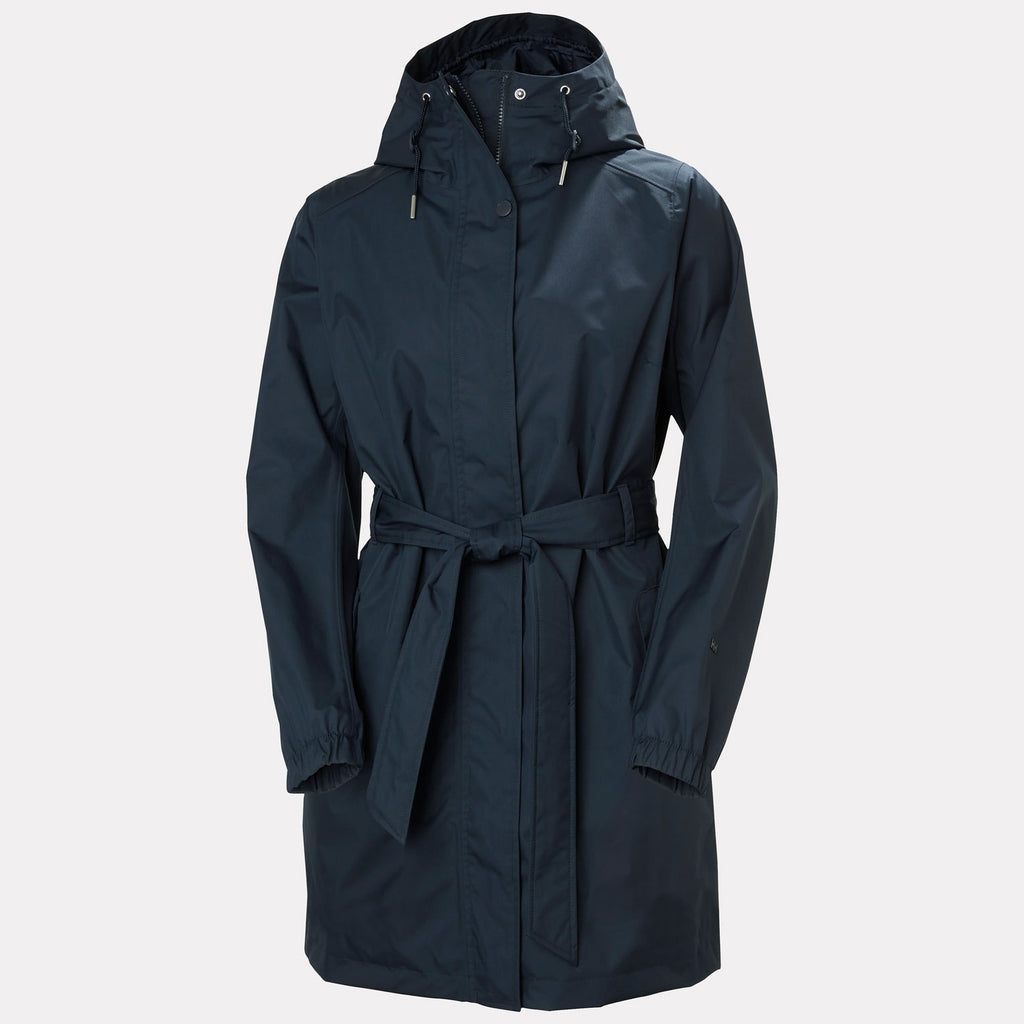 W HH CLASSICS TRENCH COAT, NAVY, L