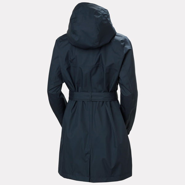 W HH CLASSICS TRENCH COAT, NAVY, L