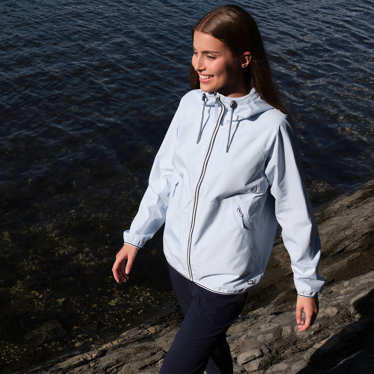W KOSTER RAIN JACKET, PINNACLE BL, L