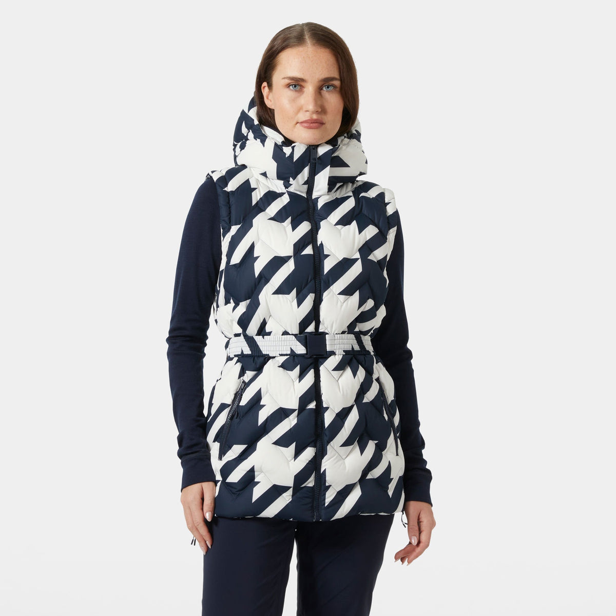 W WINTER BLISS MODULAR DOWN, NAVY HOUNDS, XL