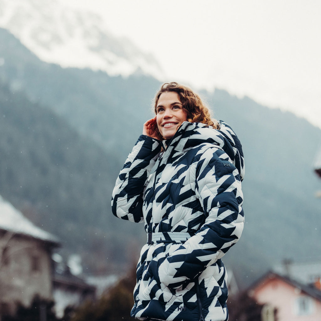 W WINTER BLISS MODULAR DOWN, NAVY HOUNDS, XL