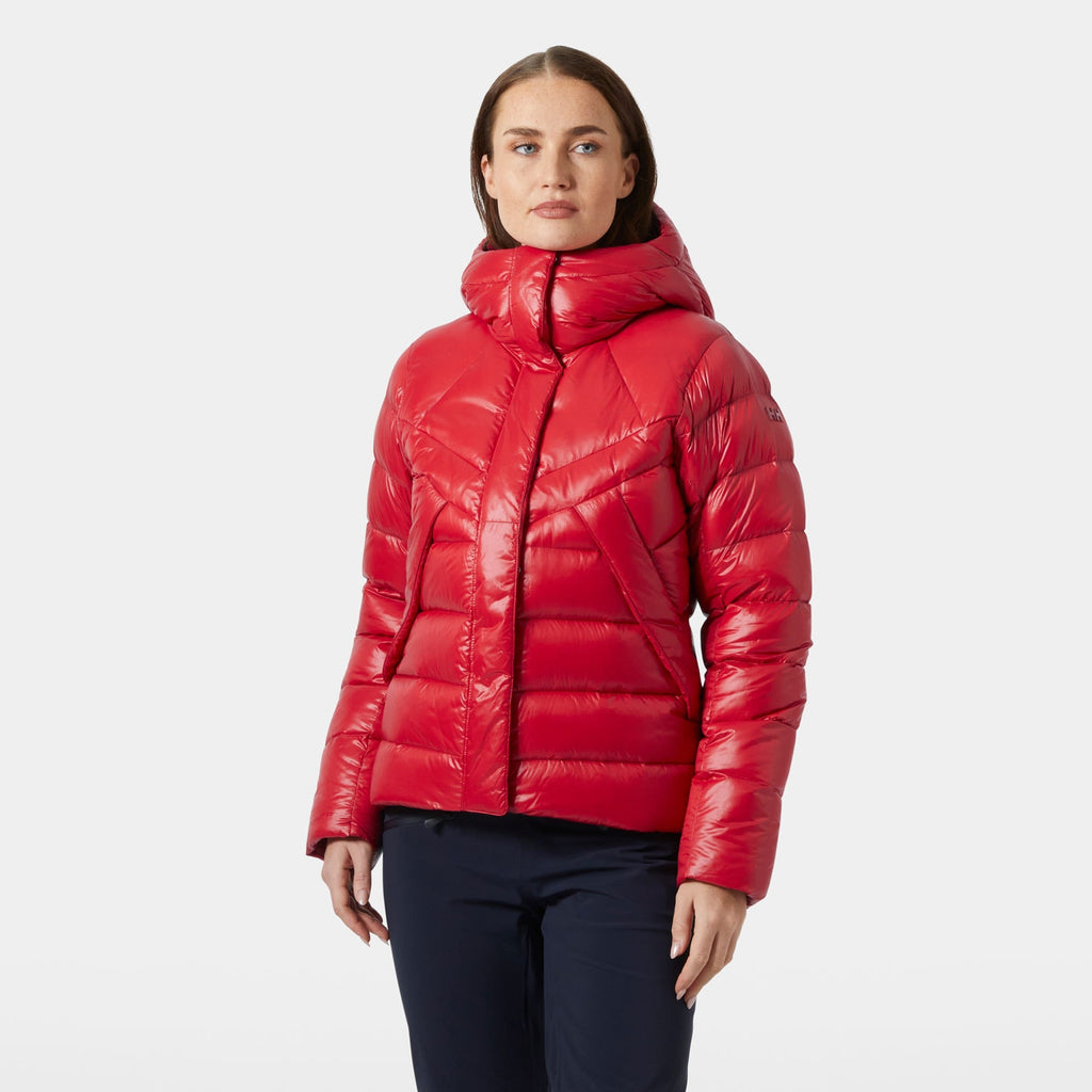 W WINTER BLISS DOWN JACKET, RED, L