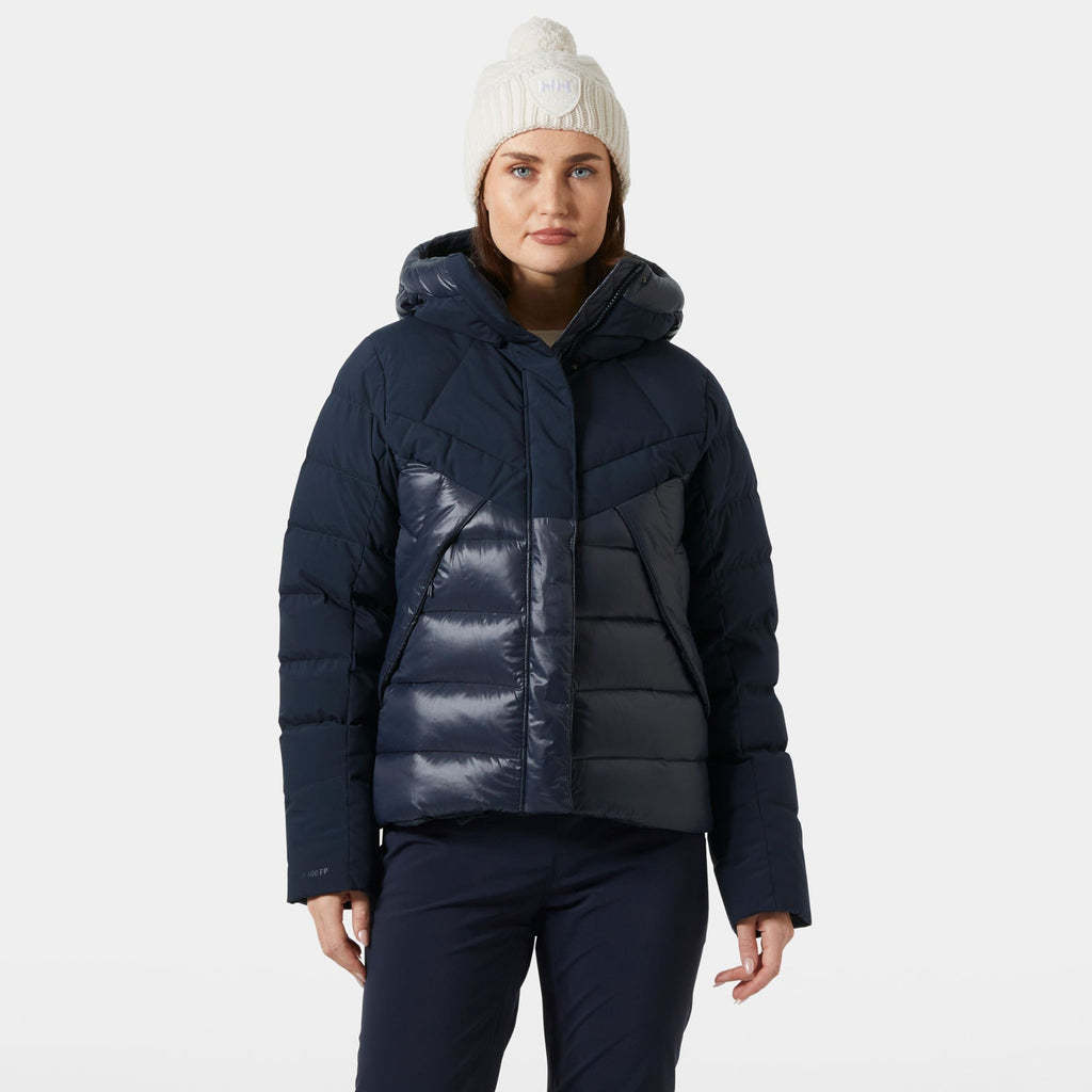 W WINTER BLISS DOWN JACKET, NAVY, L