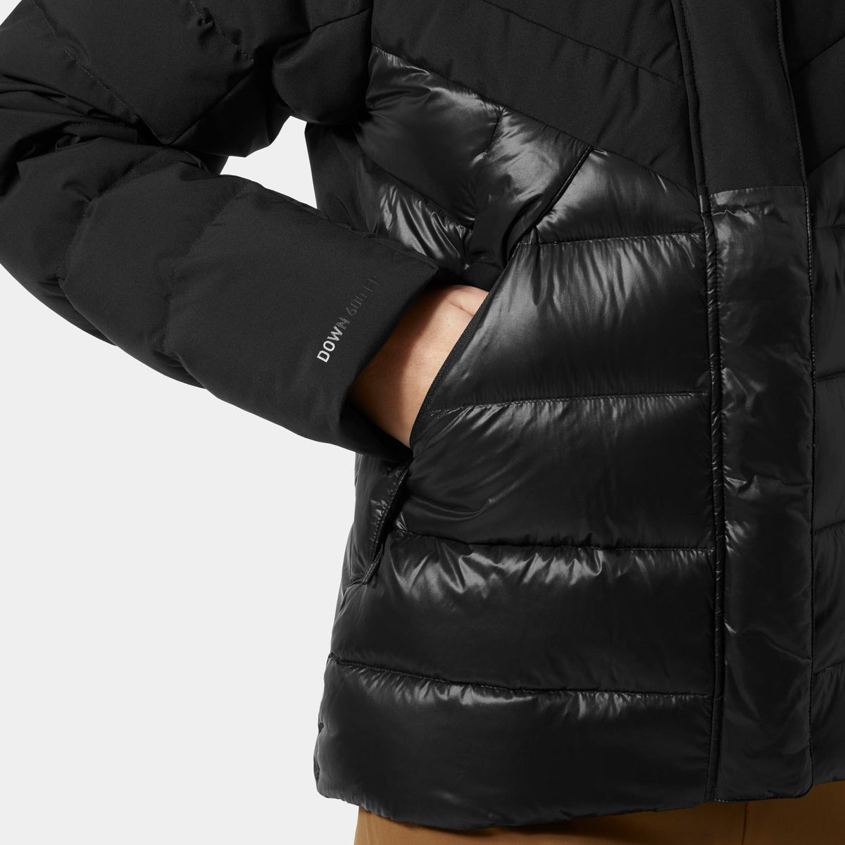 W WINTER BLISS DOWN JACKET, BLACK, L