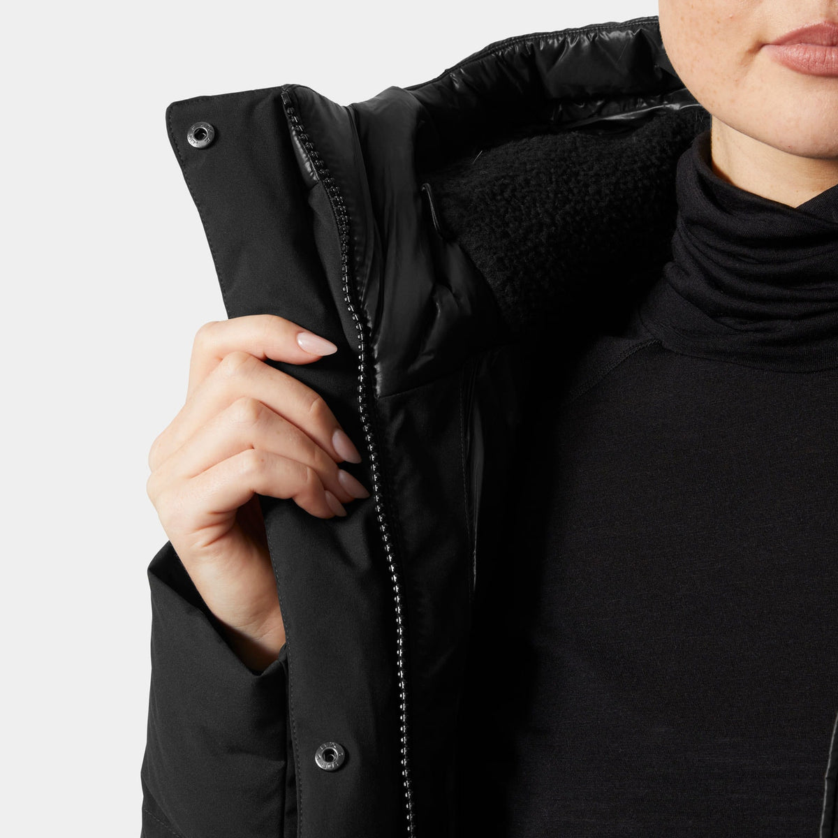 W WINTER BLISS DOWN JACKET, BLACK, L