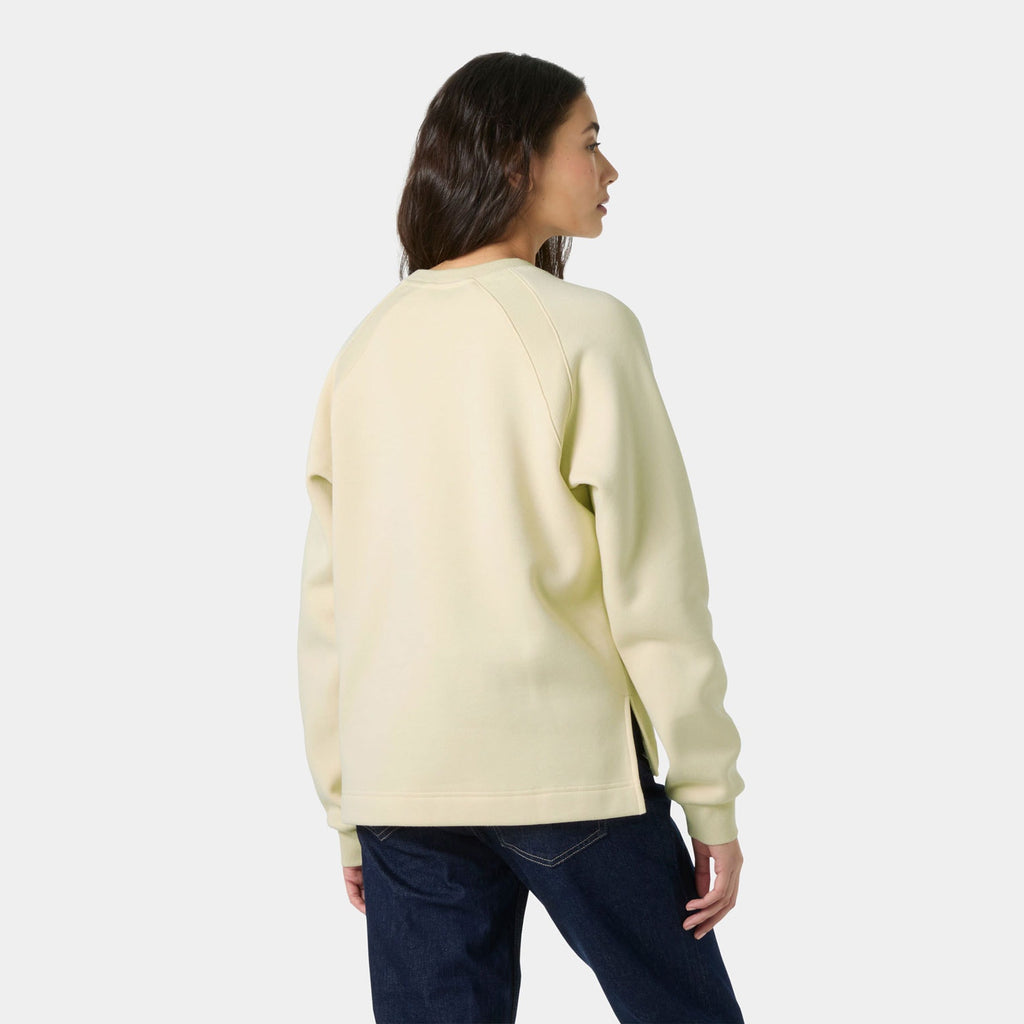 W BLISS SWEATSHIRT, CREAM, L