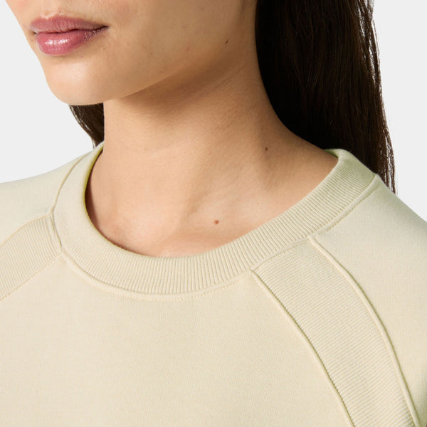 W BLISS SWEATSHIRT, CREAM, L
