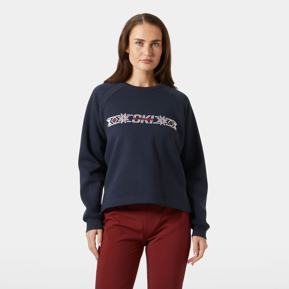W BLISS SWEATSHIRT, NAVY, M