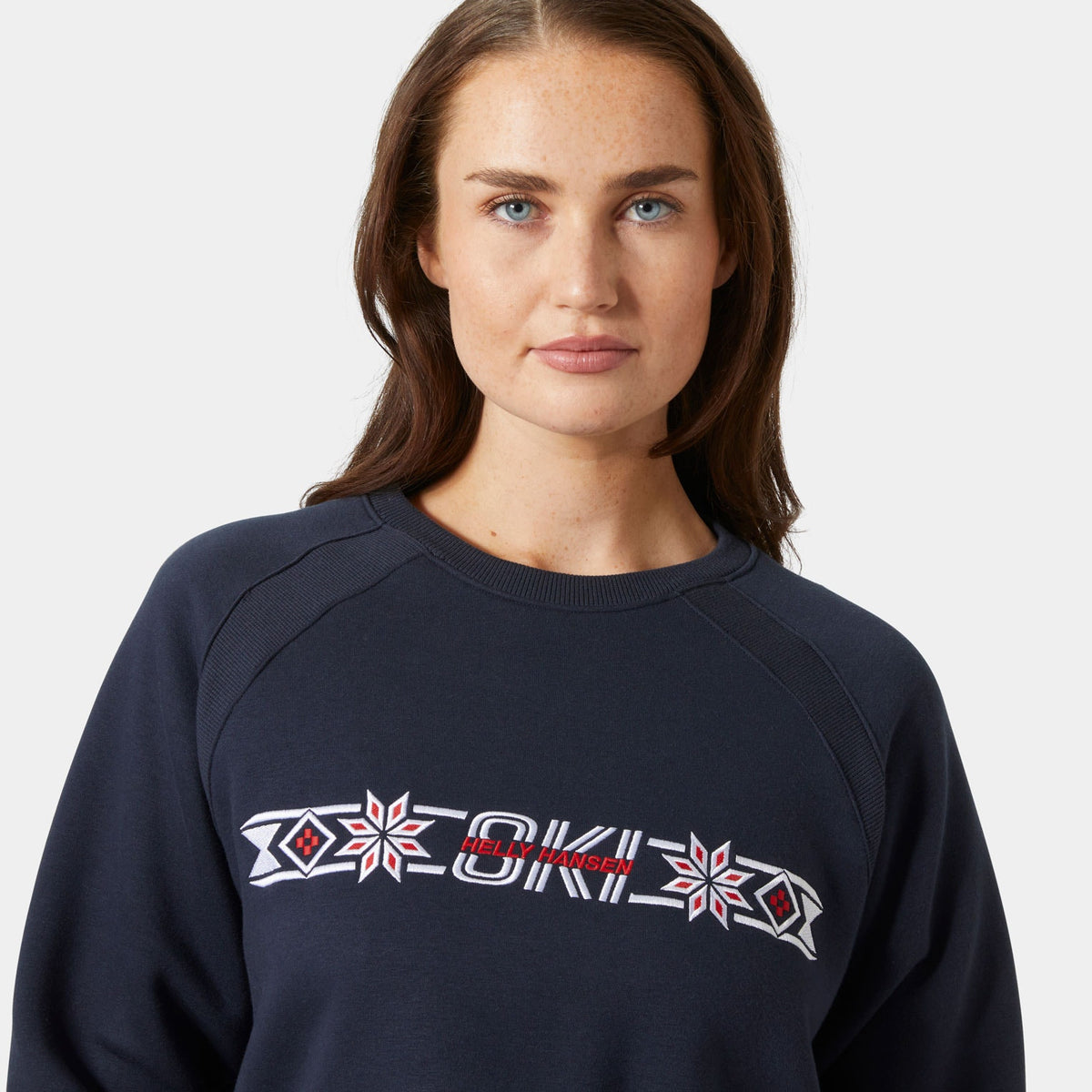 W BLISS SWEATSHIRT, NAVY, M