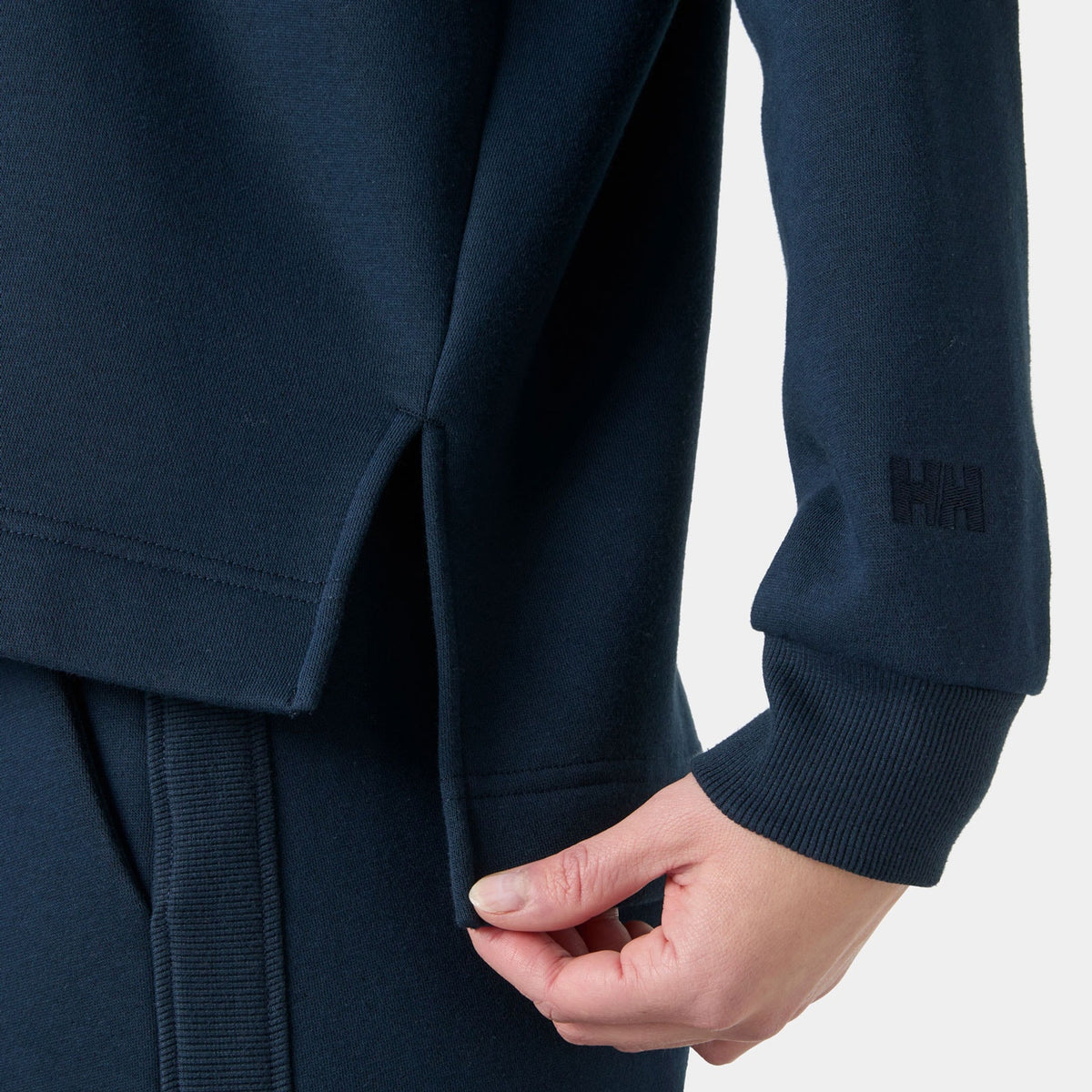 W BLISS SWEATSHIRT, NAVY, L