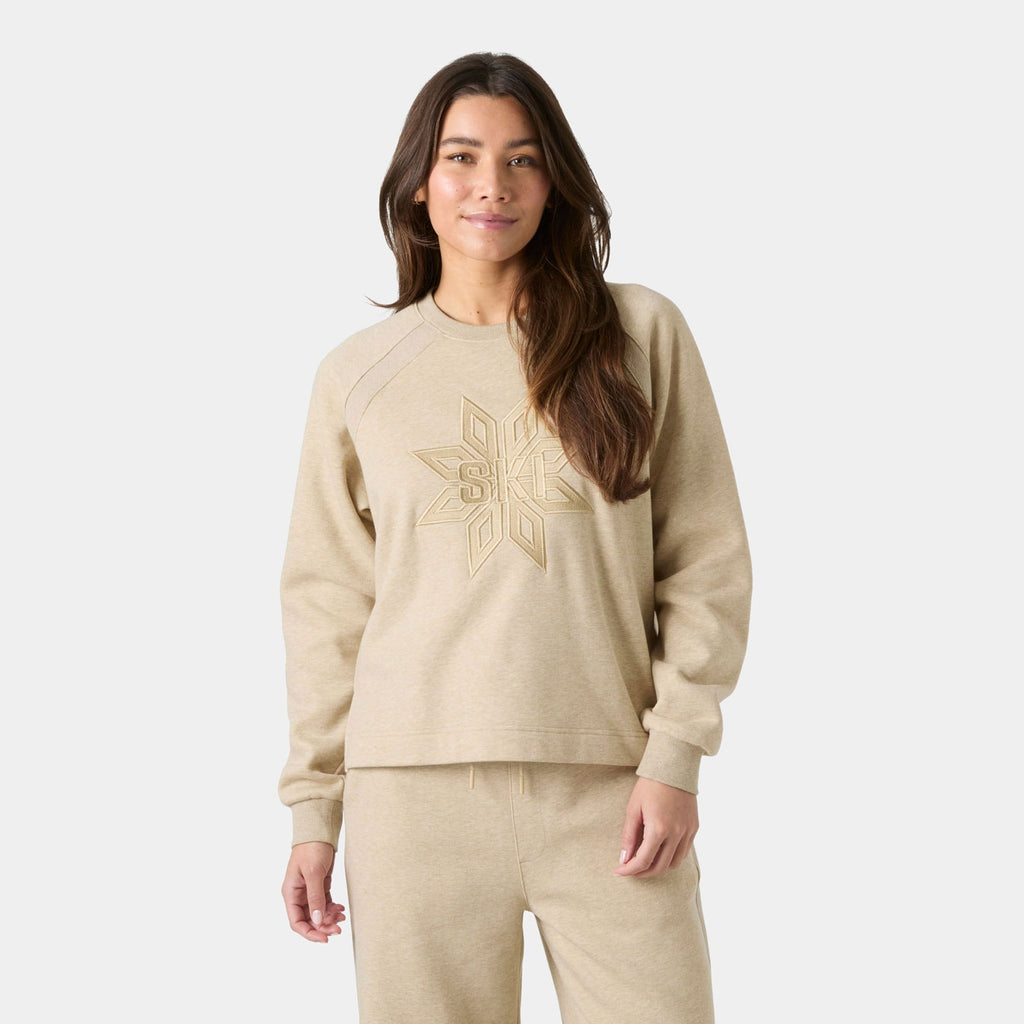 W BLISS SWEATSHIRT, ELMWOOD MEL, L