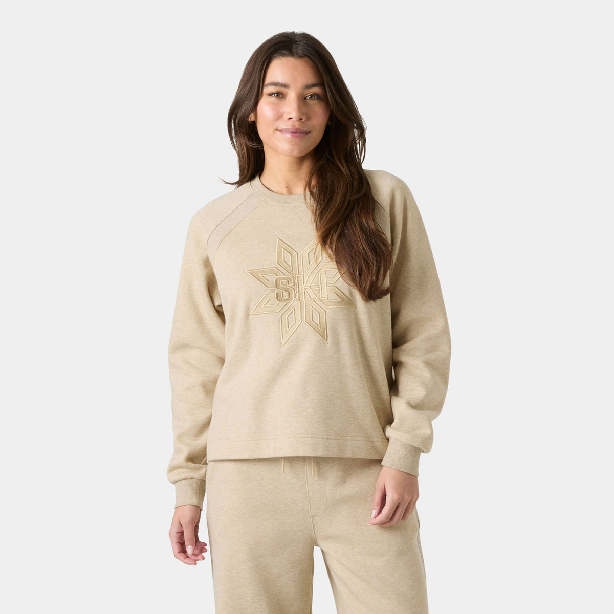 W BLISS SWEATSHIRT, ELMWOOD MEL, L