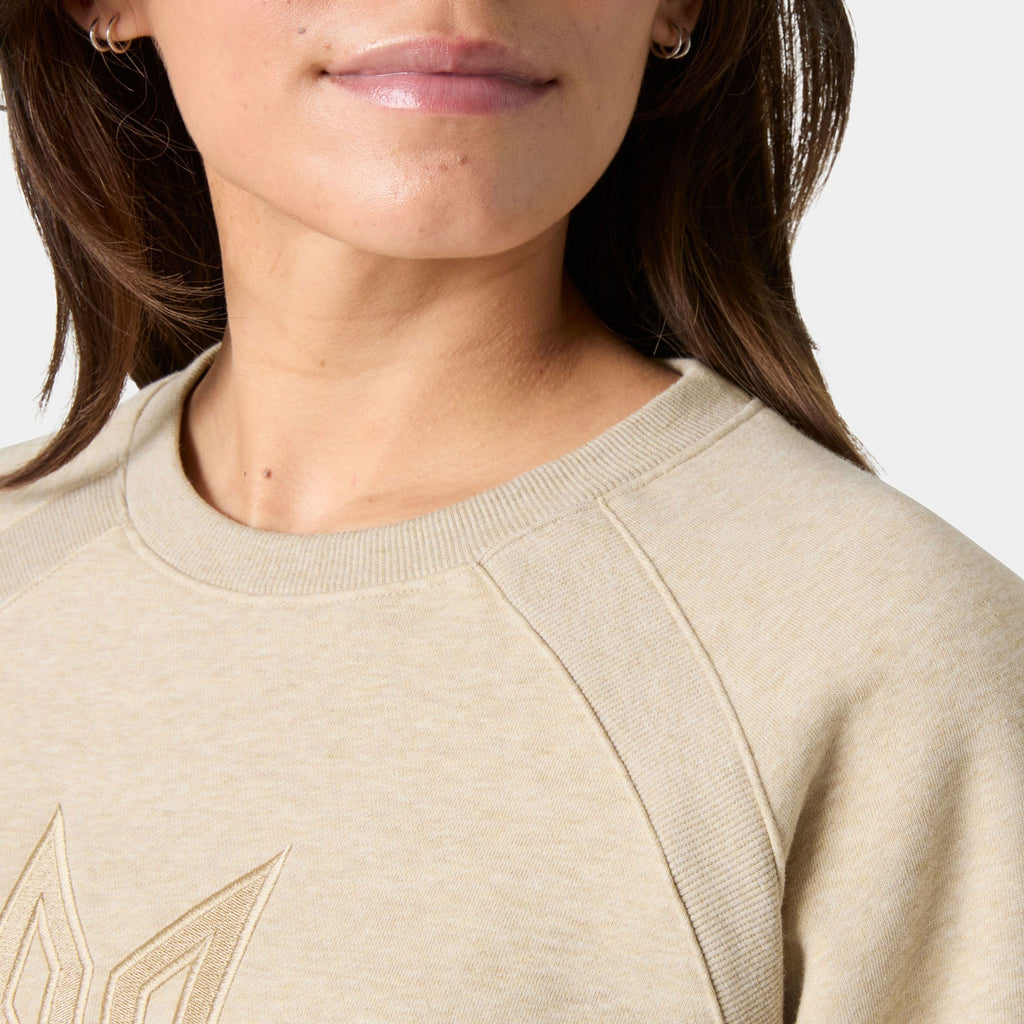W BLISS SWEATSHIRT, ELMWOOD MEL, L