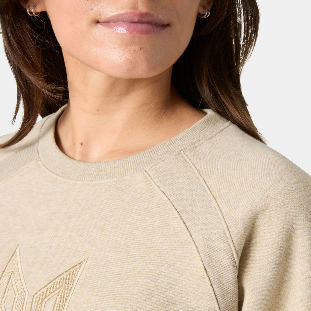 W BLISS SWEATSHIRT, ELMWOOD MEL, L