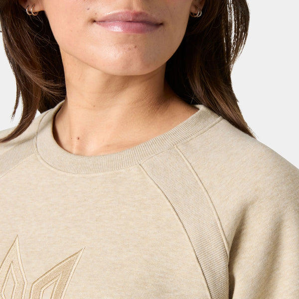 W BLISS SWEATSHIRT, ELMWOOD MEL, L
