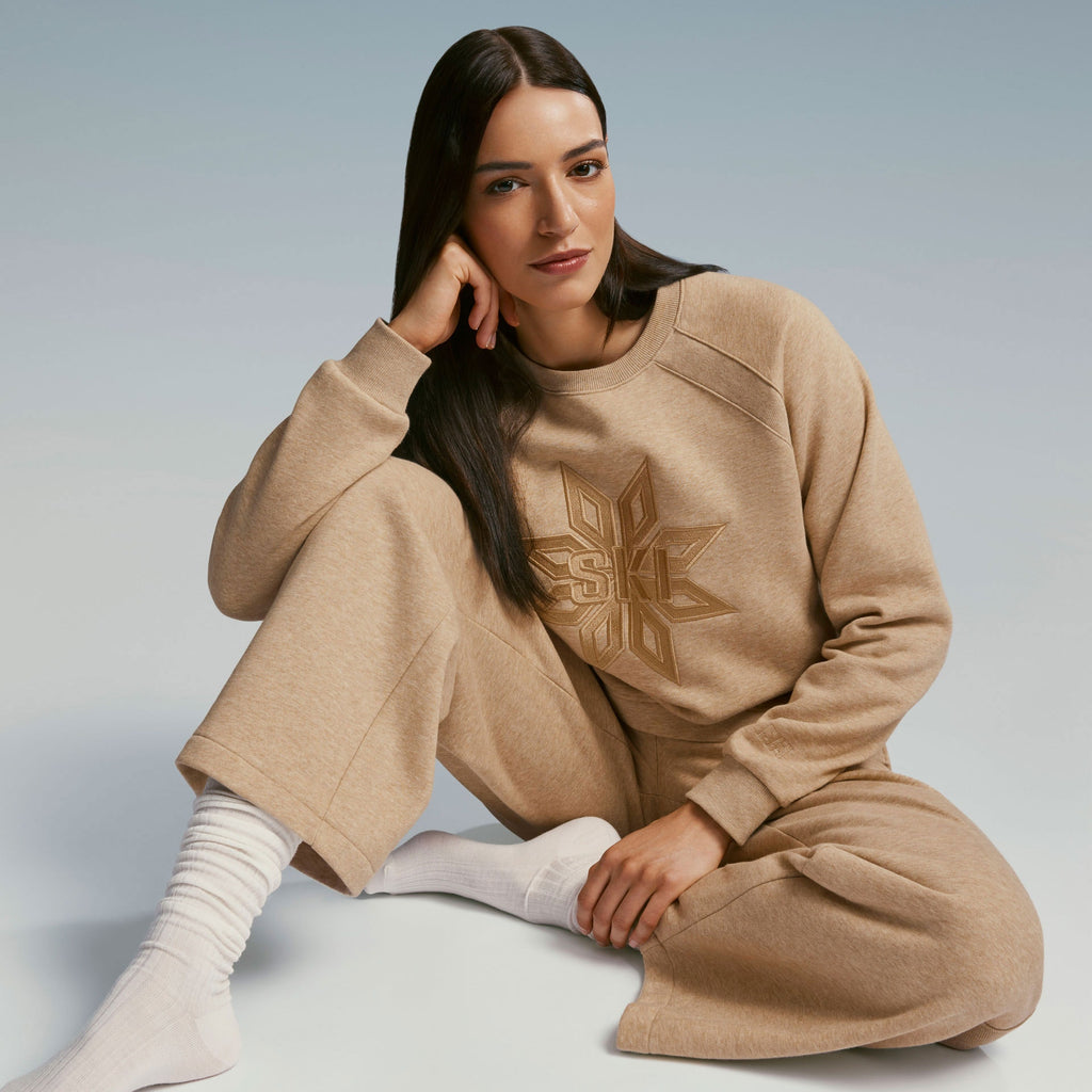 W BLISS SWEATSHIRT, ELMWOOD MEL, L
