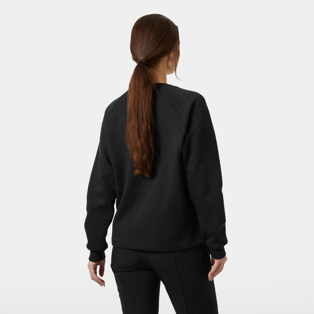 W BLISS SWEATSHIRT, BLACK, L