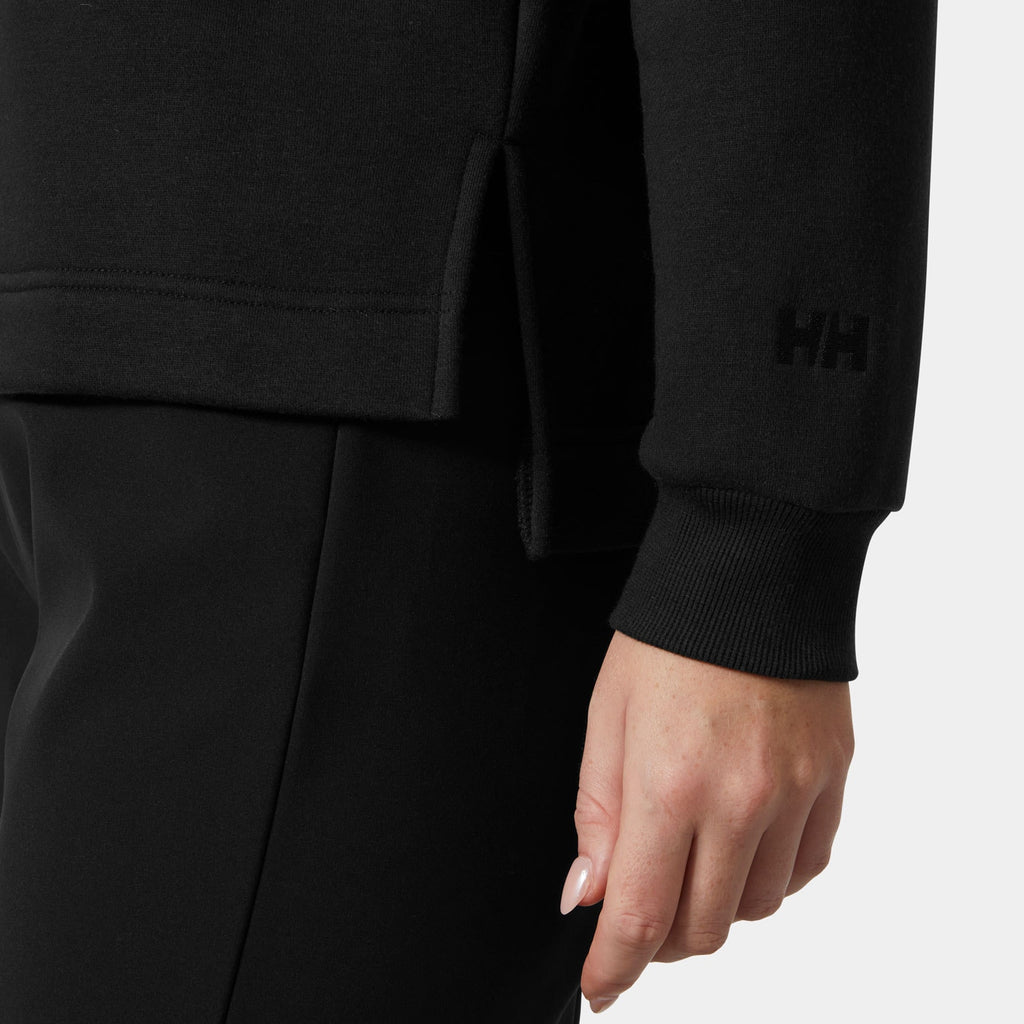 W BLISS SWEATSHIRT, BLACK, L