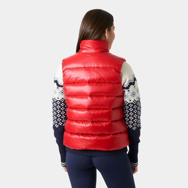 W BLISS DOWN VEST, RED, L