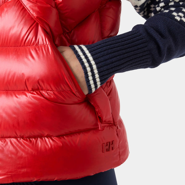 W BLISS DOWN VEST, RED, L