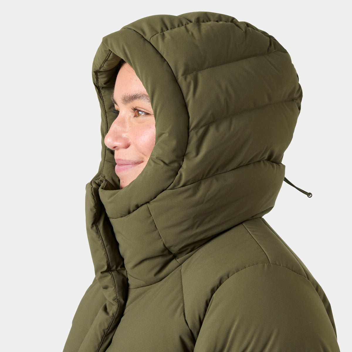 W HELLY PUFF LONG DOWN PARKA, UTILITY GRE, L