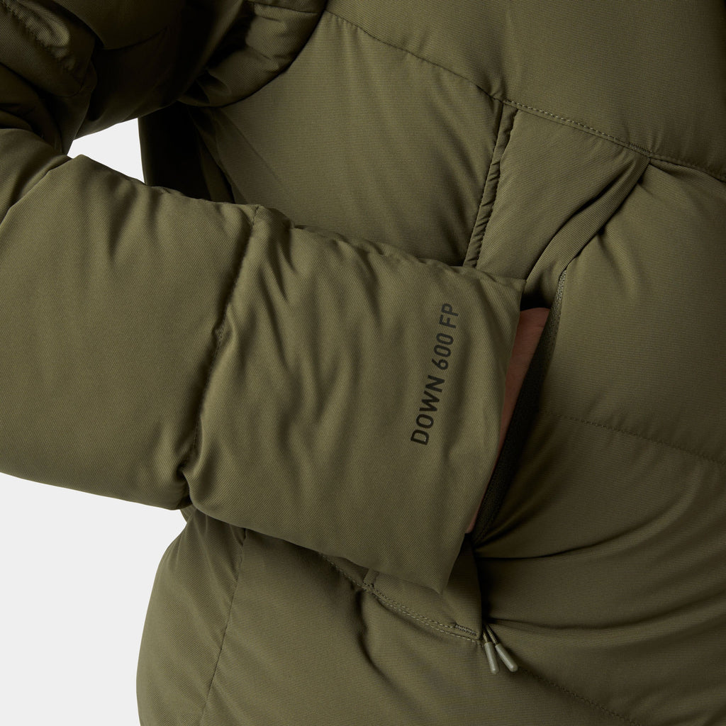 W HELLY PUFF LONG DOWN PARKA, UTILITY GRE, L