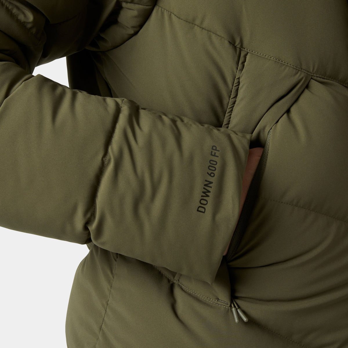 W HELLY PUFF LONG DOWN PARKA, UTILITY GRE, L