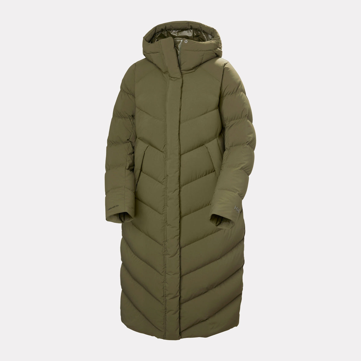 W HELLY PUFF LONG DOWN PARKA, UTILITY GRE, L