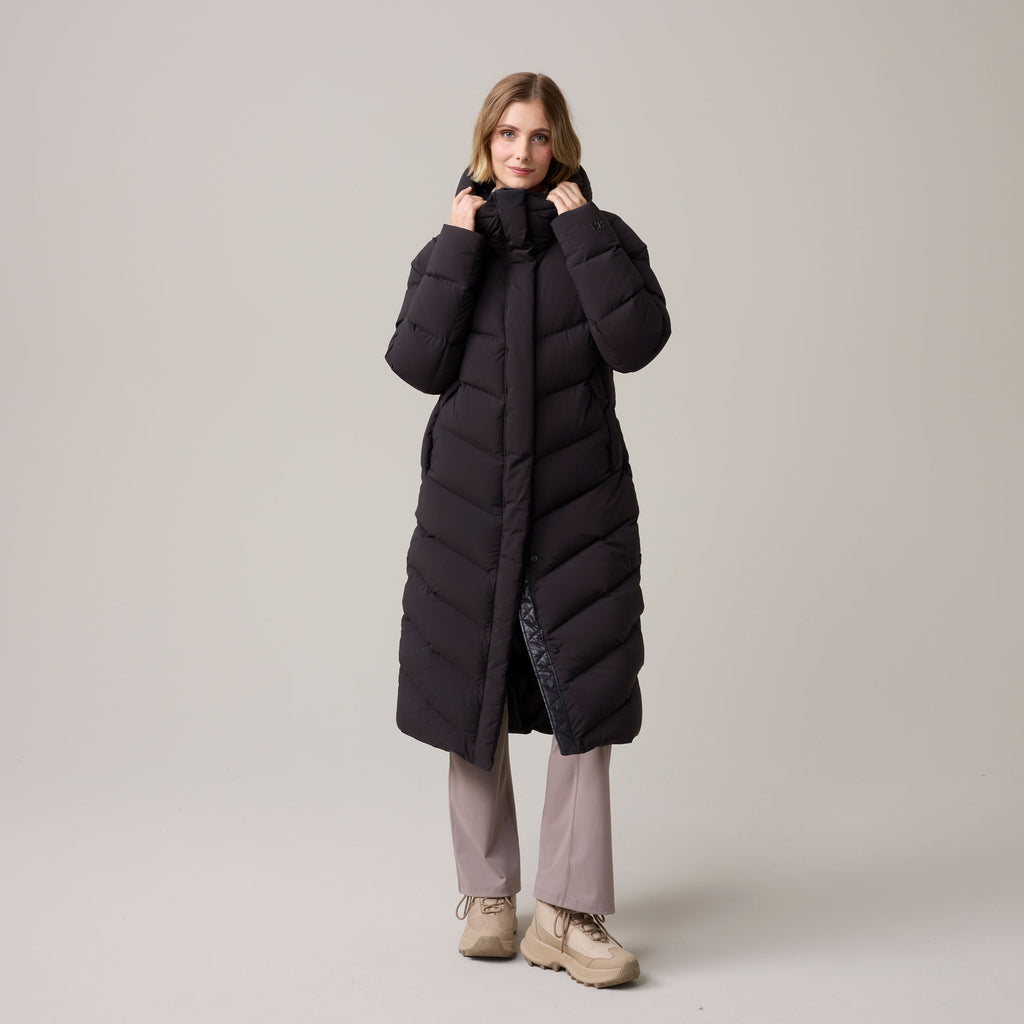 W HELLY PUFF LONG DOWN PARKA, BLACK, L