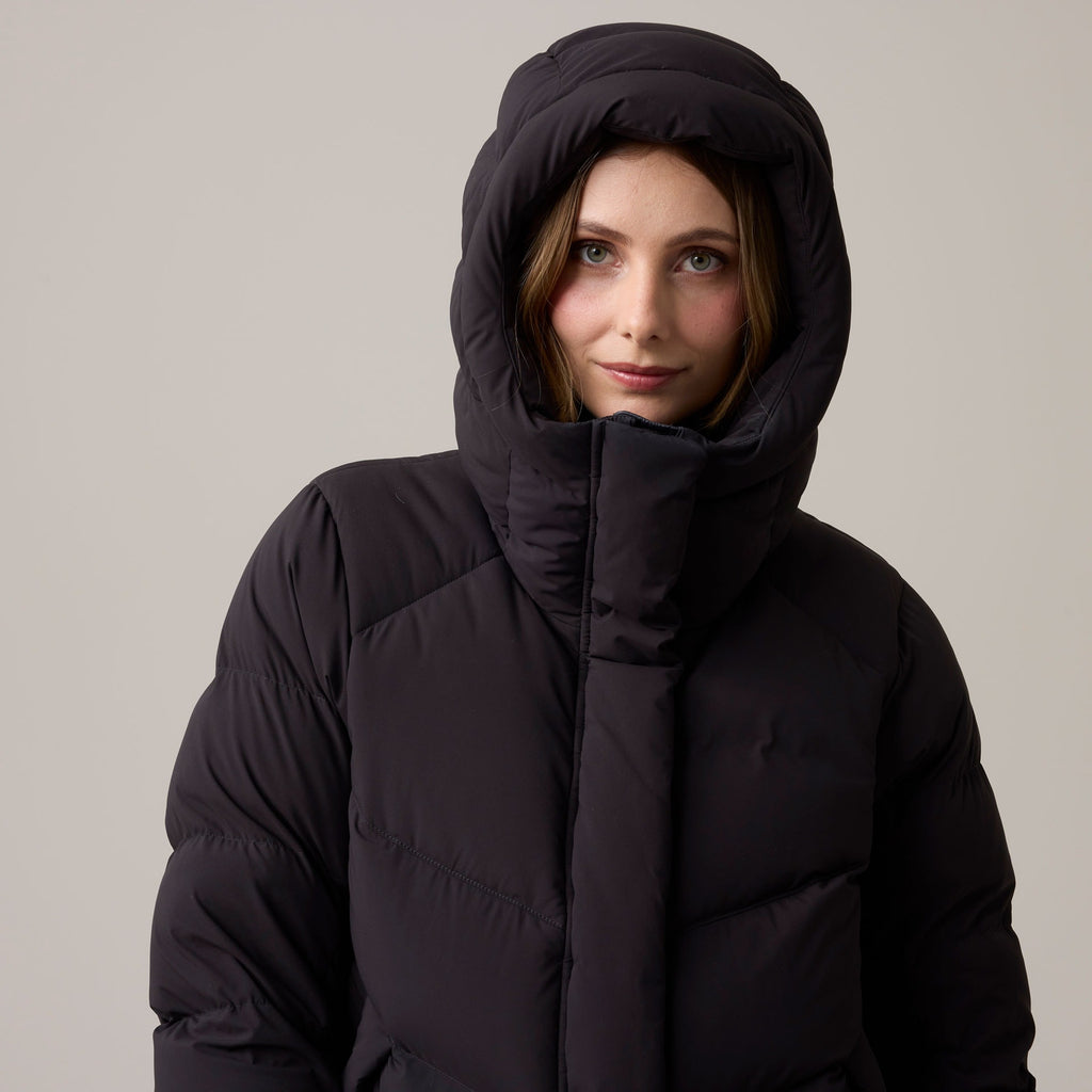 W HELLY PUFF LONG DOWN PARKA, BLACK, L