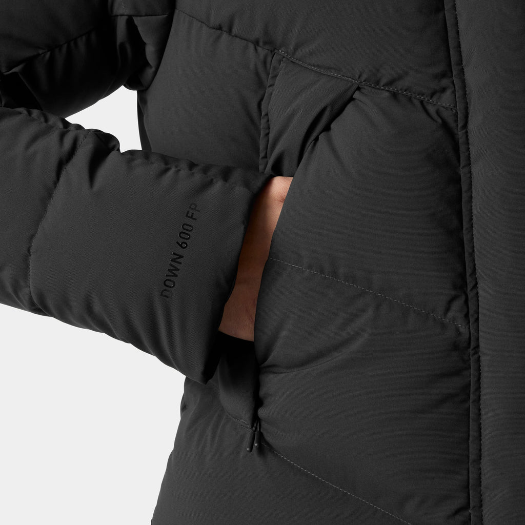 W HELLY PUFF LONG DOWN PARKA, BLACK, L