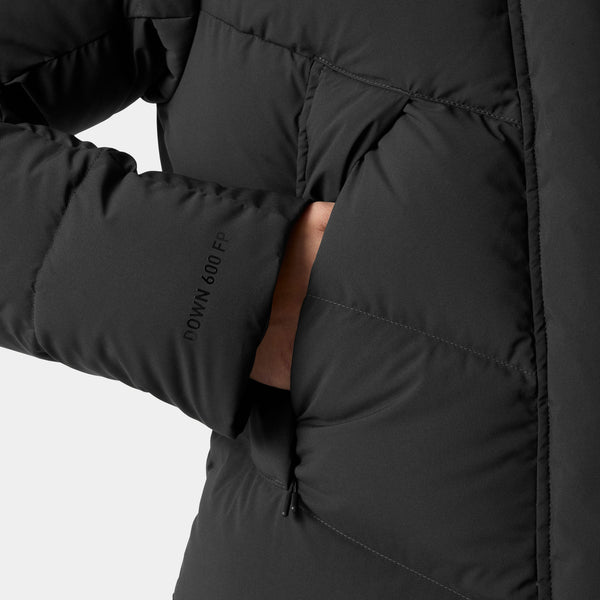 W HELLY PUFF LONG DOWN PARKA, BLACK, L