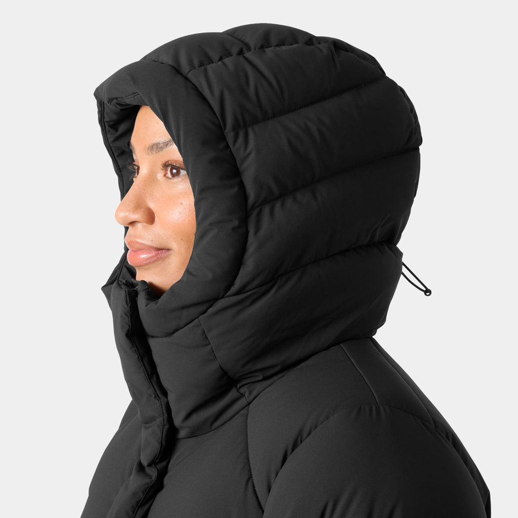 W HELLY PUFF LONG DOWN PARKA, BLACK, L