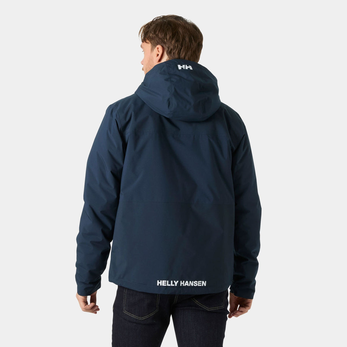 ACE INS RAIN JACKET, NAVY, XXL