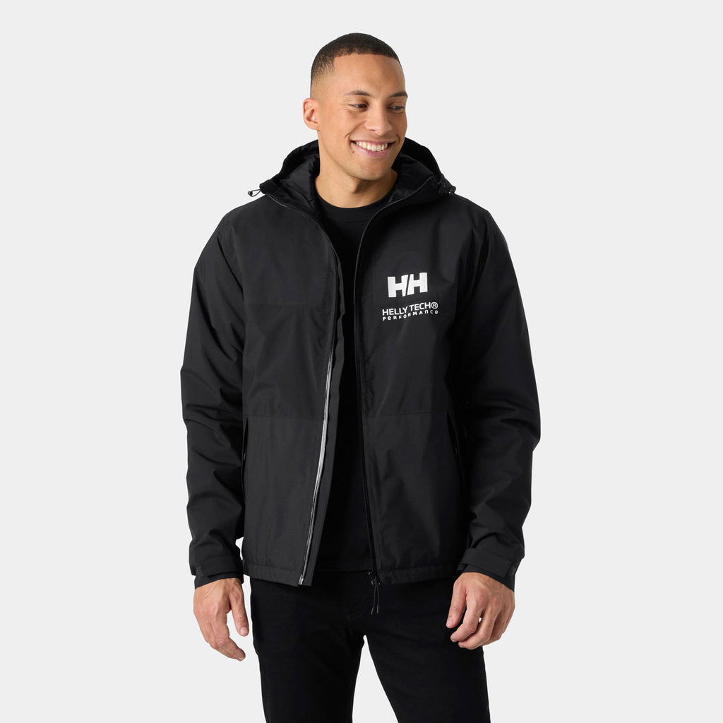 ACE INS RAIN JACKET, BLACK, XXL
