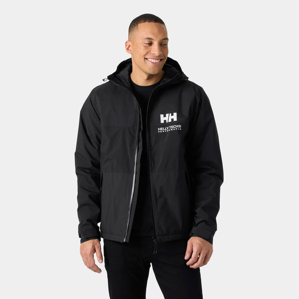 ACE INS RAIN JACKET, BLACK, XXL