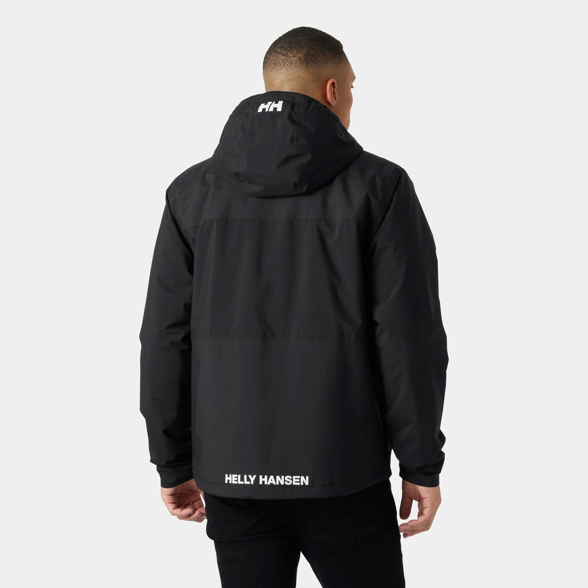 ACE INS RAIN JACKET, BLACK, XXL